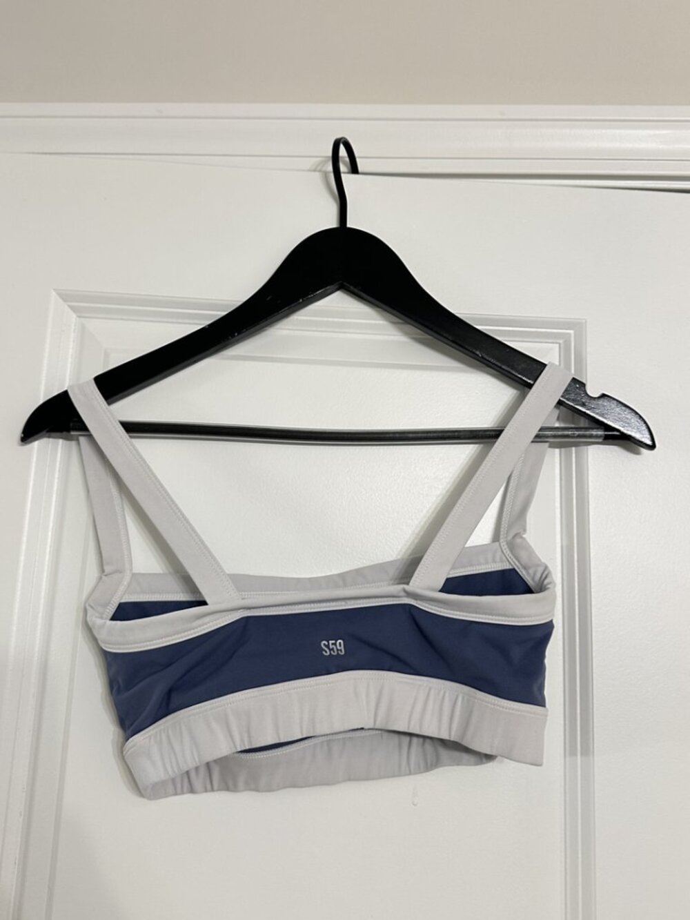 SPLITS59 Monah Rigor Bra in Steel Blue & White Size X-Small - Picture 4 of 4